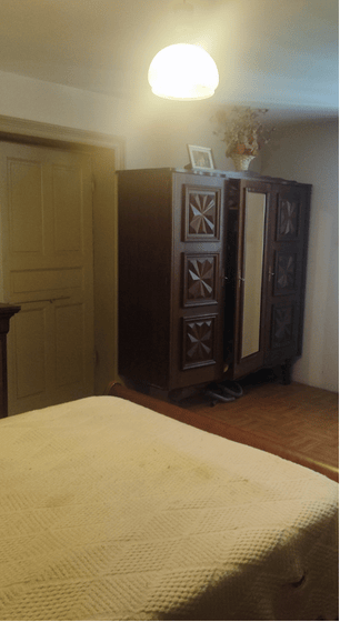 Chambre avant rénovation, studio à Tournon-sur-Rhône